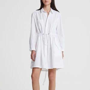 Elegant White Shirt Dress